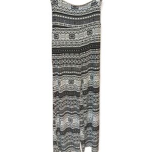 Bobbie Brooks Aztec Design Pants Comfort Stretch Inseam 30" Wide Leg